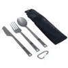 JAMET Set de 3 couverts titane