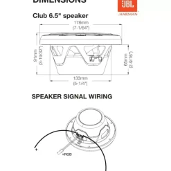 JBL Club Marine 6 | Paire de Haut-Parleurs 6,5