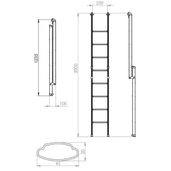 LIPPERT Echelle Titta Strong 200 cm