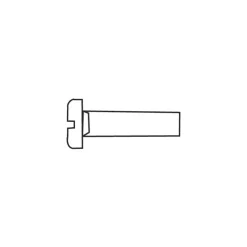MARINOX Vis métaux + écrou inox A4 T.C Fendue | ø 3 mm
