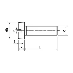 MARINOX Vis métaux + écrou inox A4 T.C Fendue | ø 8 mm