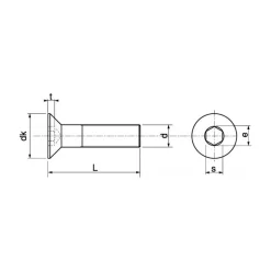 MARINOX Vis métaux inox A4 T.F.H.C | ø 6 mm