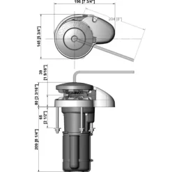 MAXWELL Guindeau RC-6 12V | 500W Barbotin 6 -7 mm