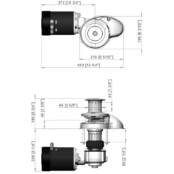 MAXWELL Guindeau RC-8  12V | 1000W Barbotin 8 mm