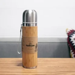 NORTHCORE Thermos® bambou en acier 360 ml avec mug