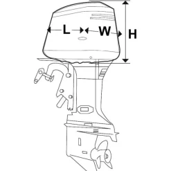OCEANSOUTH Housse capot moteur Hors-Bord