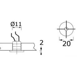 OSCULATI Apus-R Éclairage de courtoisie LED IP65