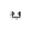OSCULATI Joint de vitre coulissante 15 mm - la bobine