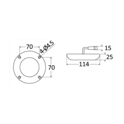 OSCULATI Projecteur marin 6 x 3 W