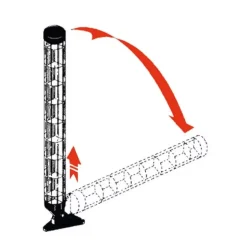 OSCULATI Réflecteur radar tubulaire | support plat pont