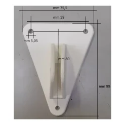 OSCULATI Réflecteur radar tubulaire | support plat pont