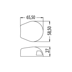 OSCULATI Sea-Dog feu LED Horizontal