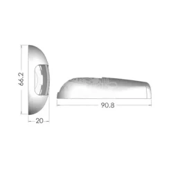 OSCULATI Sea-Dog feu LED vertical
