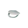 OSCULATI Siège WC en bois laqué blanc, cuvette standard