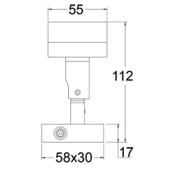 OSCULATI Spot articulé Laguna 1 LED HD
