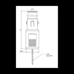 PROCAR Fiche allume-cigare 20 A