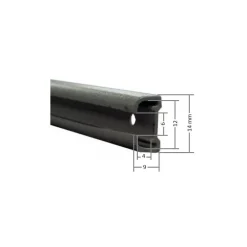 REIMO Rail à rideau alu 2,6 m