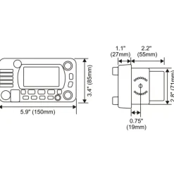 SH VHF fixe GX 1850 GPS
