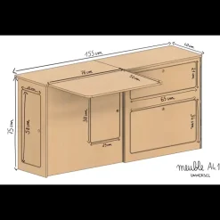SIMPLE VANS Meuble latéral XL avec table | Trafic 3