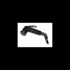 TREM Douchette noire avec support coudé