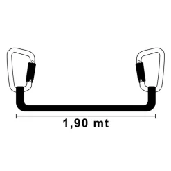 TREM Longe Segura 1,90m | 2 mousquetons