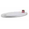 TREM Plateau de table ovale ABS Blanc | 70 x 50 cm