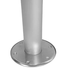 TREM Table ronde ABS Blanc ⌀ 60 cm + pied fixe et embase