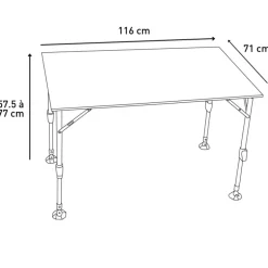 TRIGANO Table nid d'abeille