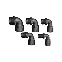 TRUDESIGN Coude 90° FM fileté fileté BSP noir
