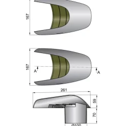 VETUS Aérateur Typhoon ø 100 mm