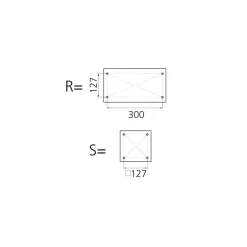 VETUS Support de siège à glissière 7 cm