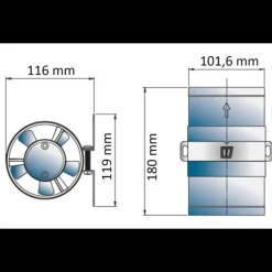 VETUS Ventilateur-extracteur ø102mm