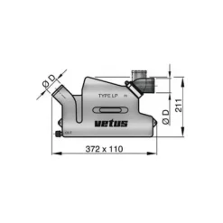 VETUS Waterlock LR 14 à 38 CV