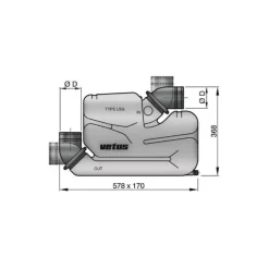 VETUS Waterlock LSG 40 à 121 CV