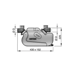 VETUS Waterlock LSSA 24,5 à 38 CV