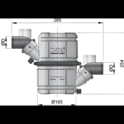 VETUS Waterlock NLPHD 22 à 110 CV