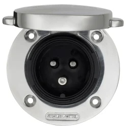 VICTRON Socle de connexion AC - 16 A | inox