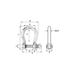 WICHARD Manille inox HR lyre
