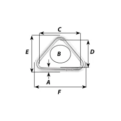 WICHARD Triangle inox 316L